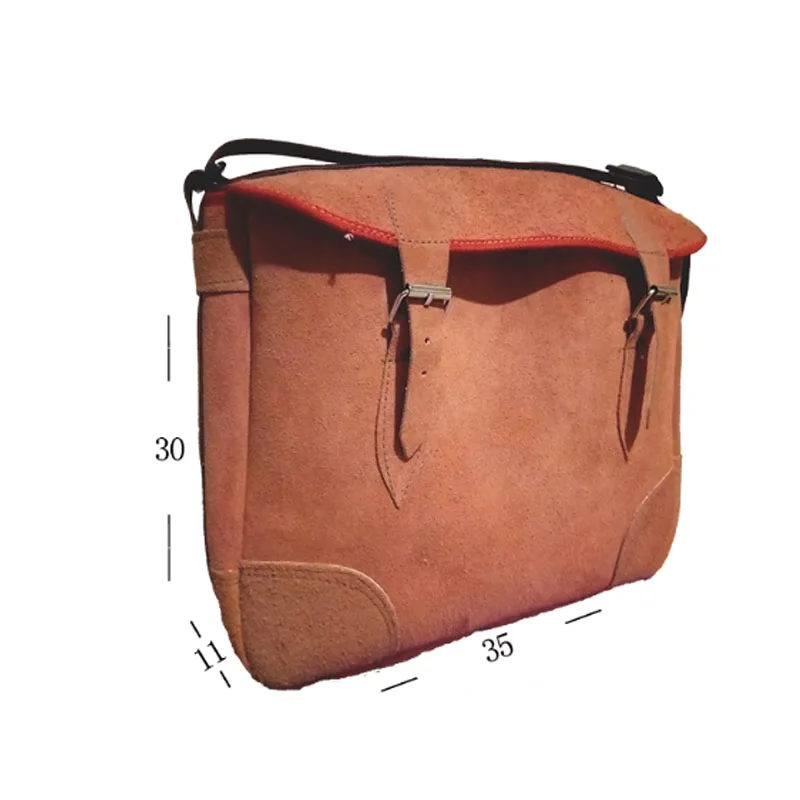 Многофункциональная сумка для инструментов из воловьей кожи, деревообрабатывающий электрик, монтажный рабочий инструмент, сумка для хранения сварочного стержня, сумки для хранения - Цвет: samll size
