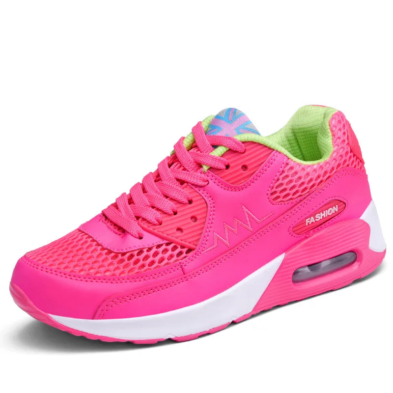 Женская обувь, увеличивающая рост; дышащая обувь из сетчатого материала; Женская Удобная спортивная обувь для танцев; AA60013 - Цвет: Красный