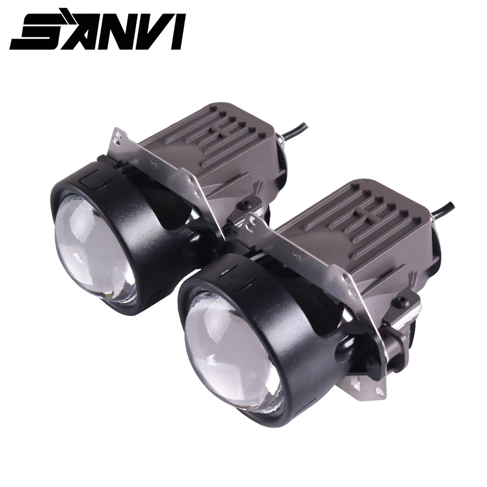 Sanvi 3 дюймов Bi светодиодный объектив проектора головной светильник 35W 5500K RHD & LHD