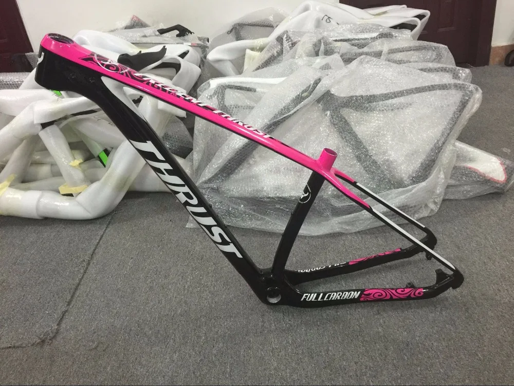 

THRUST 27er/29er Full Carbon T800 Thru Axle Mountain Frame 142*12/135*9 Free Shipping MTB carbon frame 29er