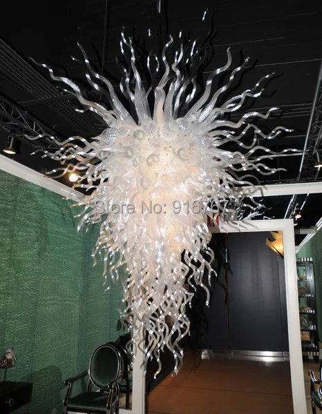 Spedizione gratuita moda vetro trasparente di arte decorativa luce ... Lampadari design economici