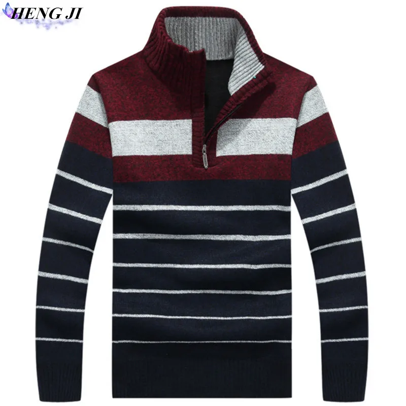 font b Men s b font pullover pullovers thickened and fleeced fleece pullover straight tube