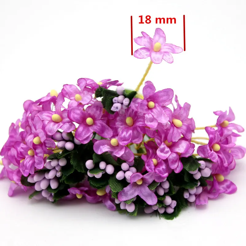 1/комплект мини Вишневый цветок сливы искусственный шелк детский дыхательный букет цветочный букет стол Скрапбукинг свадебные украшения