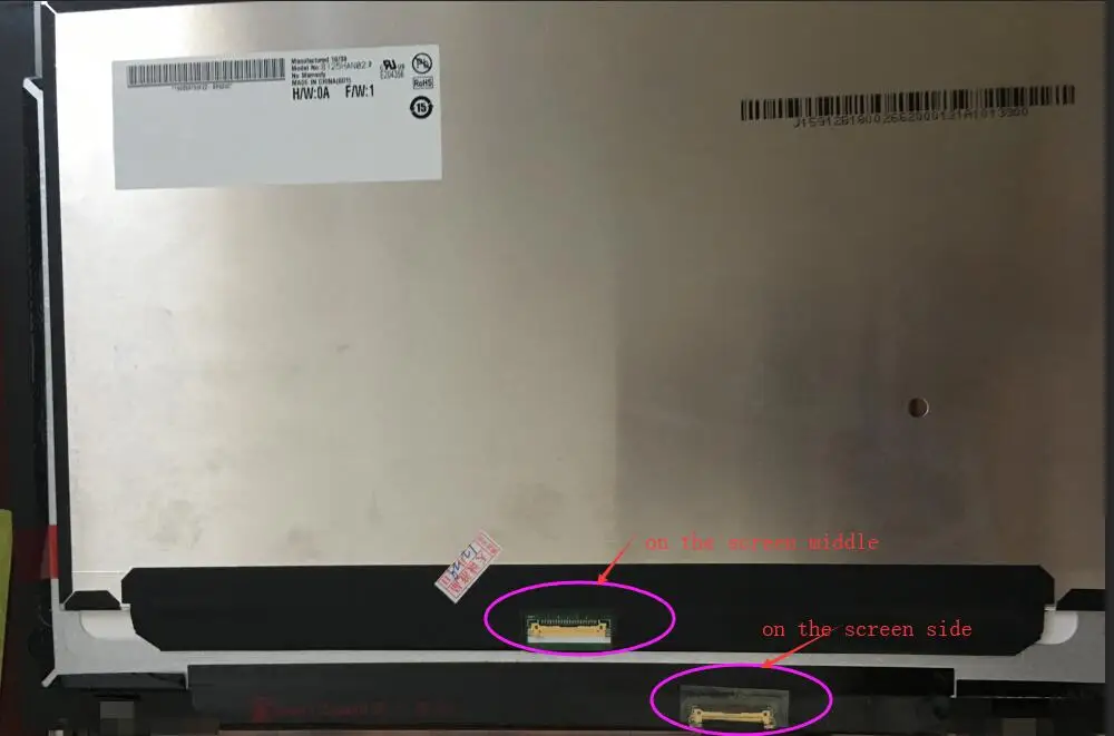 Tela Led Lcd para Thinkpad B125han02.2 N125hce-gn1 M125nwf4-r3 Nv125fhm-n82 X260 X270 X280 Fhd Ips - Imagem 2