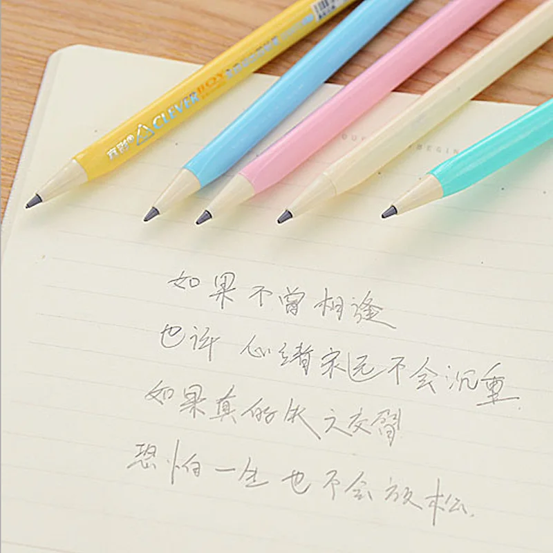 

4pcs/lot 0.5mm full automatic student triangle activity pencils stationery canetas material escolar office school supplies