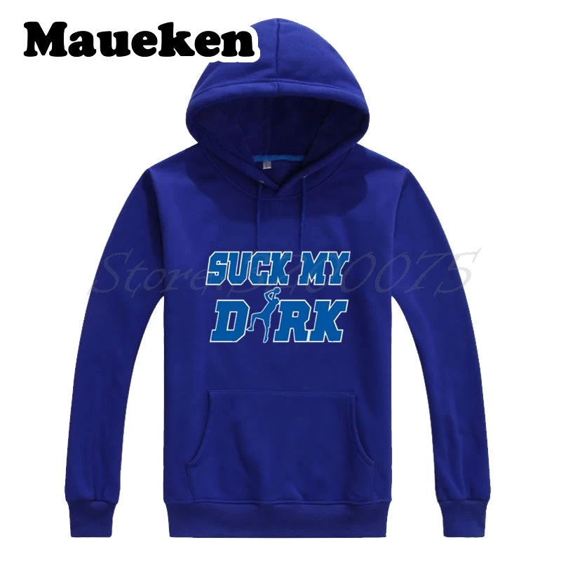 Мужские толстовки с капюшоном Dirk Nowitzki 41 Dallas Legend Suck My Dirk толстовки с капюшоном на толстой шнуровке для фанатов подарок Осень Зима W17101502 - Цвет: 7