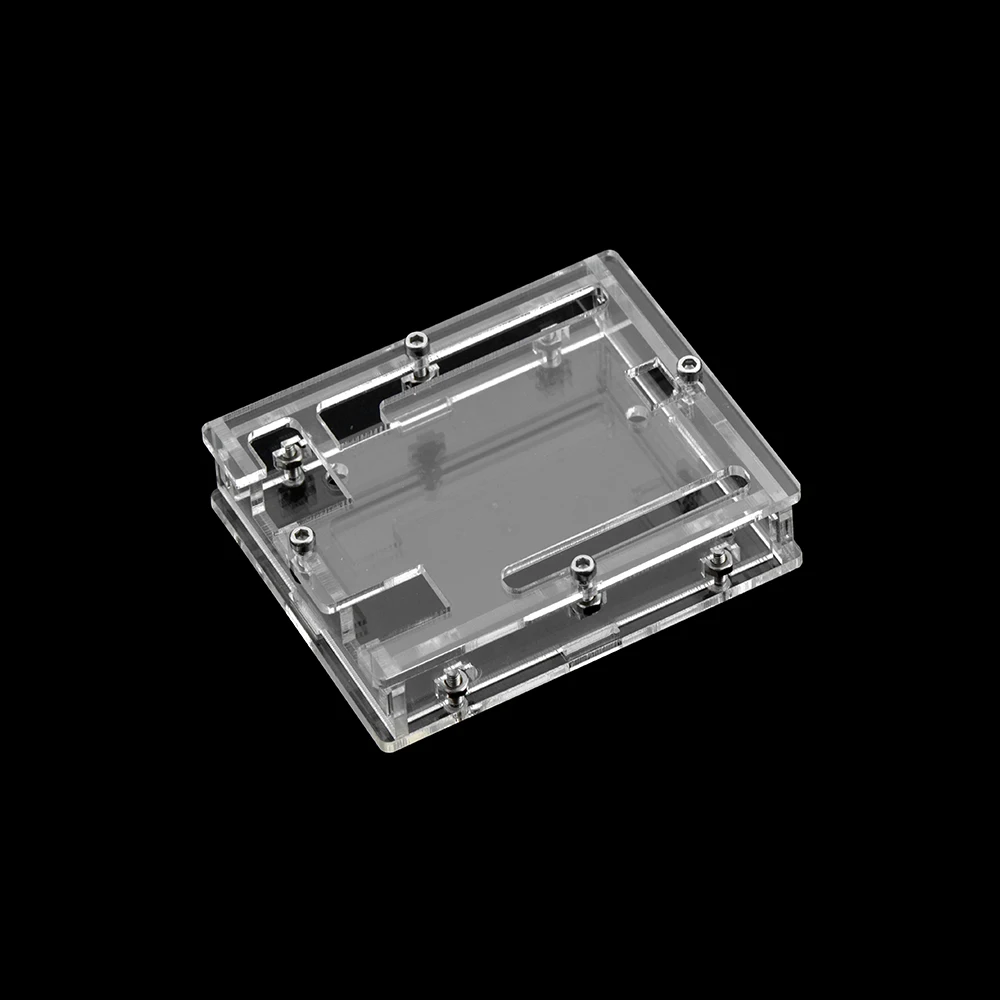 HI-Q Keyestudio один комплект прозрачная акриловая ясно корпус для Arduino UNO R3 чехол с винтами