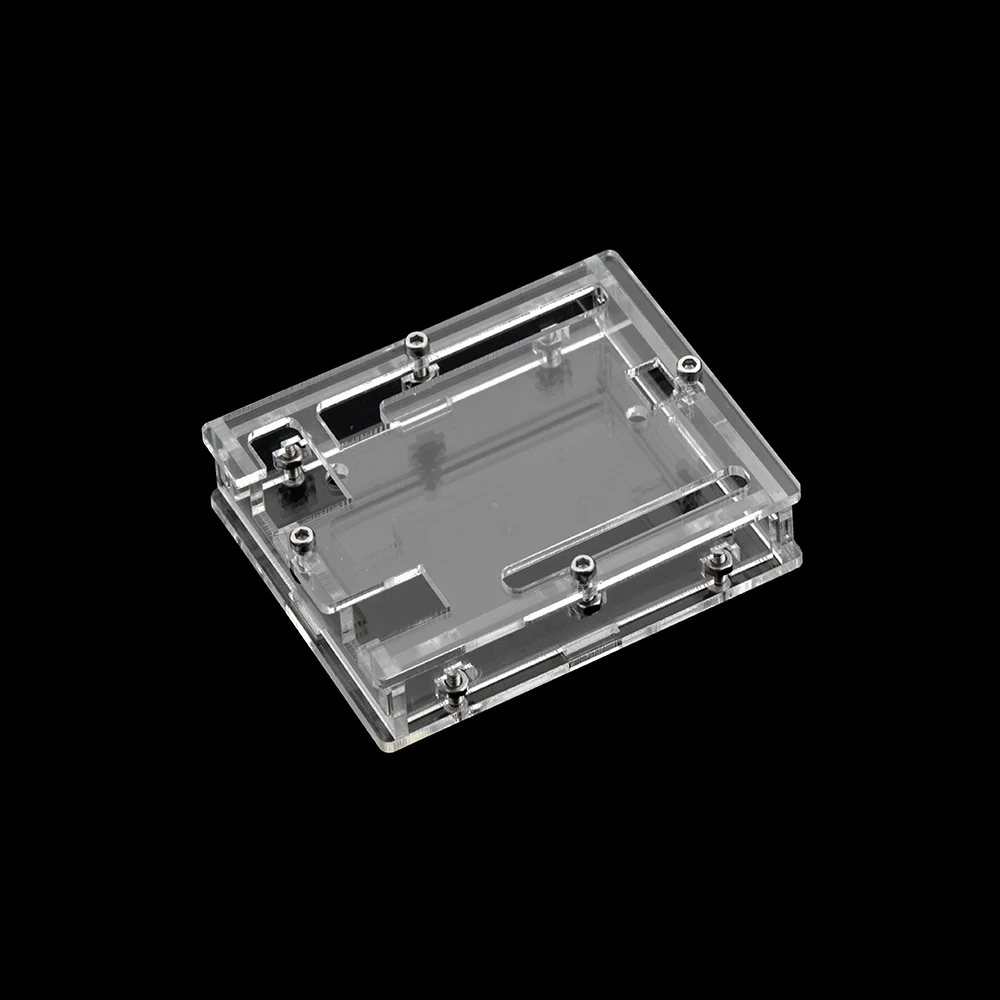 

HI-Q Keyestudio One set Transparent Acrylic Box Clear Enclosure for Arduino UNO R3 Case With Screws