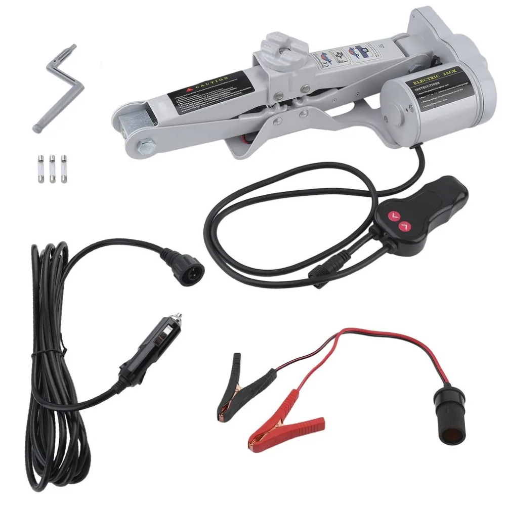 

Newest 12v Automotive Electric Car Jack Scissor Lift 2 Ton Lifting Jack Auto Emergency Equipment Impact Wrench