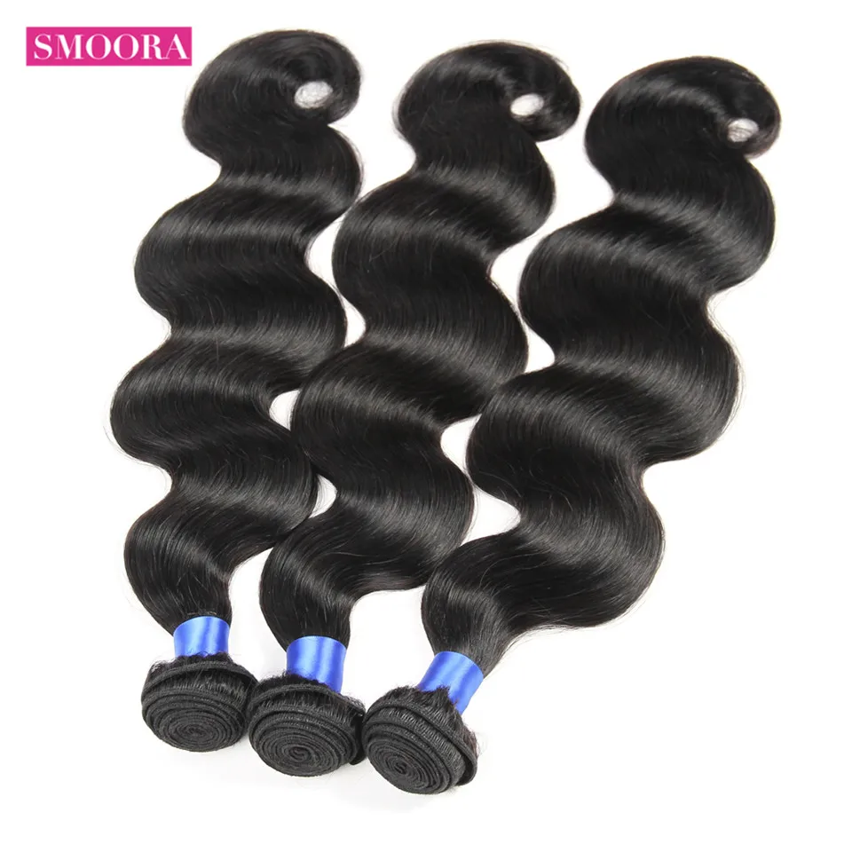 

3 Bundles Peruvian Body Wave Human Hair Weaving Body Wave Bundles Peruvian Hair 3 Pieces /Lot No Shedding No Tangle Non Remy