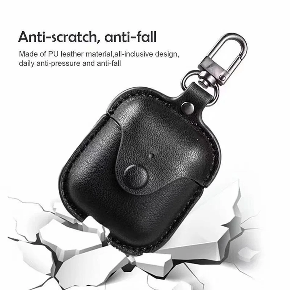 Чехол для беспроводных наушников Airpods чехол Iphone кожаный Оригинальный Air Pods