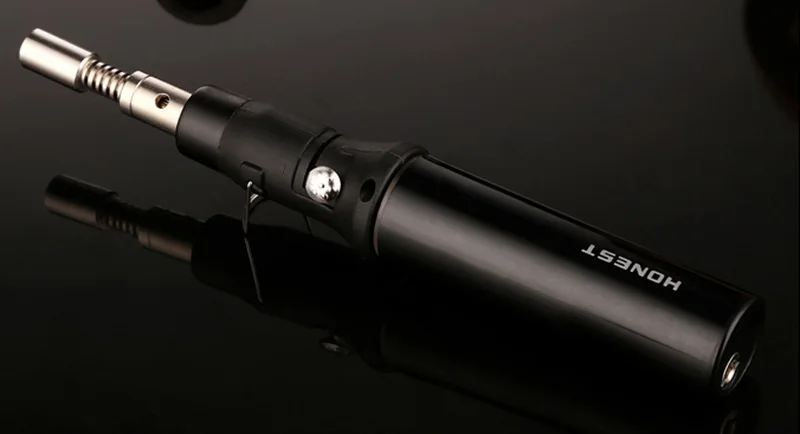 Men's Gift Cigarette Lighter Soldering Butane Gas Torch Flame Gun Blow Jet Burner Welding Burning 