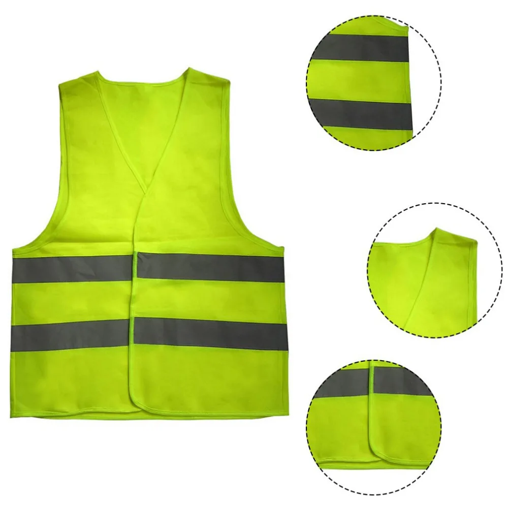Светоотражающий жилет рабочая одежда высокая видимость для бега Велоспорт жилет для предупреждение безопасности флуоресцентная верхняя одежда безопасности