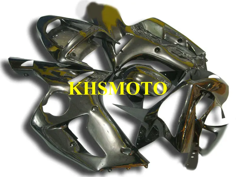 

Hi-Grade Motorcycle Fairing Kit for KAWASAKI Ninja ZX6R 636 03 04 ZX 6R 2003 2004 zx 6r ABS All black Fairings set+7gifts KW32