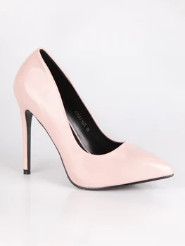 

Pumps pointed toe patent leather