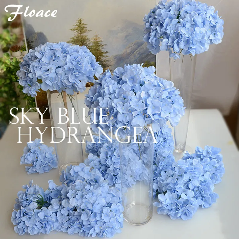 

Floace 11pcs/lot Amazing colorful decorative flower for wedding party luxury artificial Hydrangea silk DIY flower