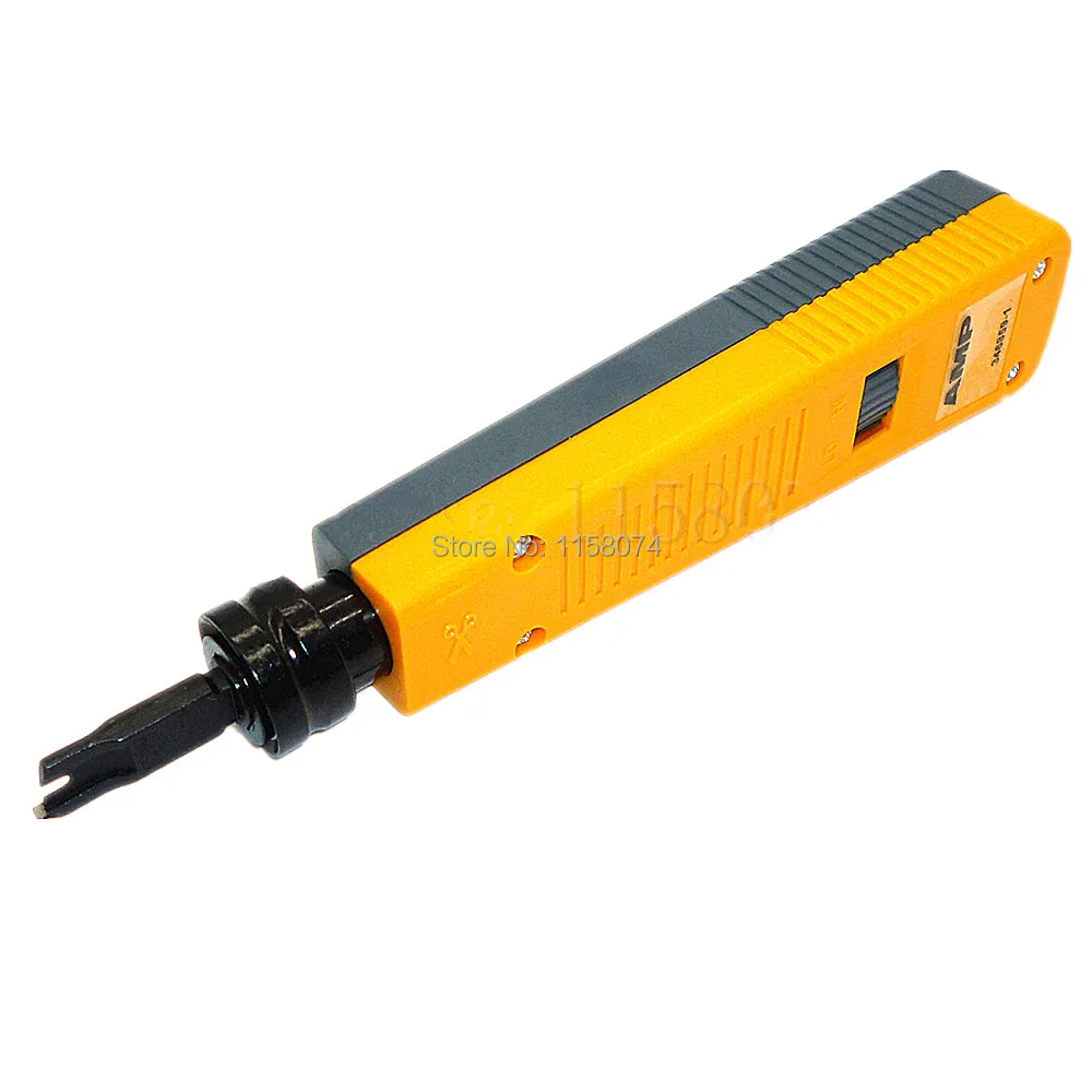 

AMP Network Wire Cable Terminations Fix Insert Cut Off Impact Punch Down Tool For Installing LAN Cable Blocks And Wall Plates