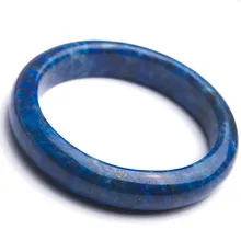 Настоящий синий натуральный Лазурит, драгоценный камень Модные женские наручные часы, окрашенные кристаллами внутренний диаметр 61 мм