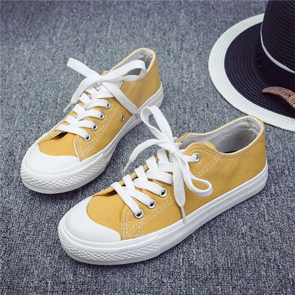 Г. осенние классические женские парусиновые туфли в стиле ретро Софи Макс 870022 - Цвет: yellow