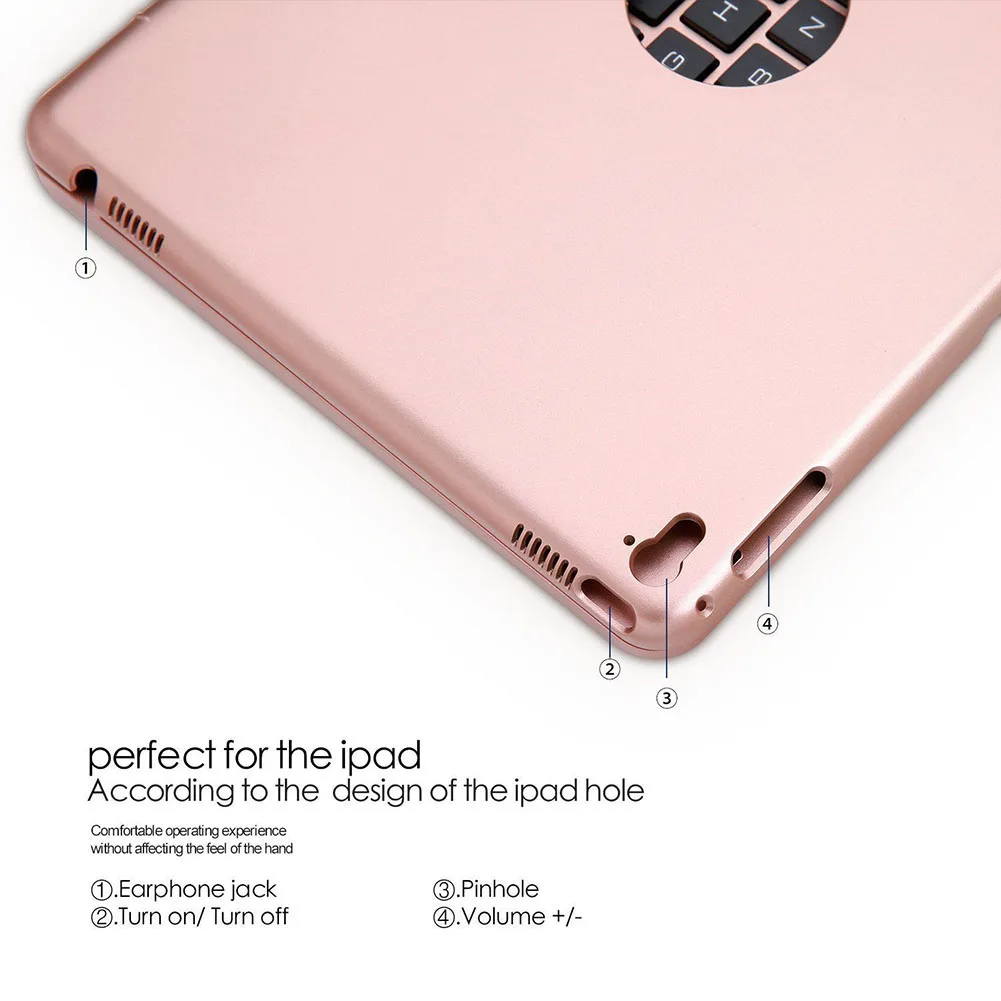 Беспроводной Bluetooth клавиатура защитный чехол для iPad Air 2 Pro 9,7 дюймов