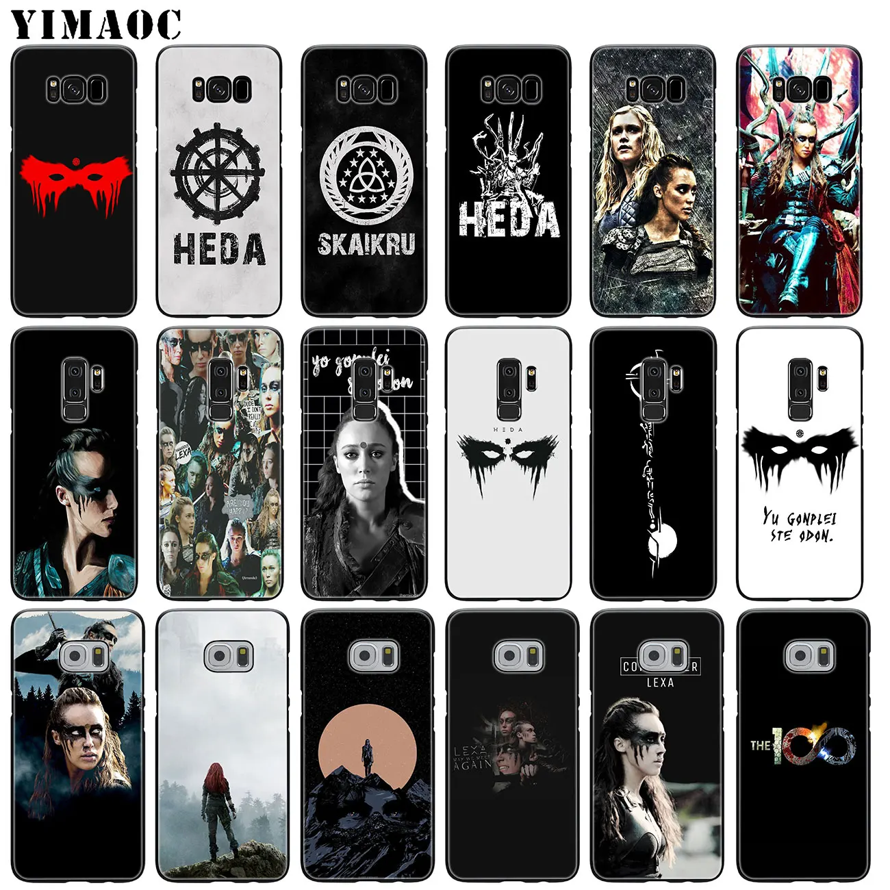 

YIMAOC Heda Lexa The 100 TV Show Soft Silicone Phone Case for Samsung Galaxy S10 Plus S9 S8 Plus S6 S7 Edge S10e E Black Cover