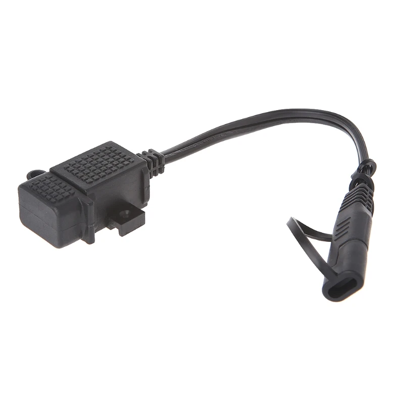 OOTDTY мотоцикл 2.1A водонепроницаемый USB зарядное устройство комплект SAE к адаптеру +