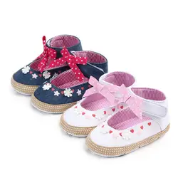 Весенне-Осенняя обувь для маленьких девочек, обувь для малышей в стиле ретро с бантом-бабочкой, обувь для малышей, обувь принцессы, 0-24 м