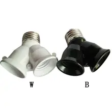 Двойная лампа с патроном, патроны E27 к E27, один светодиодный патрон с двумя вилками, декоративный светильник