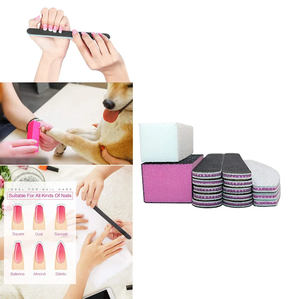 

1Set Beauty Nail Files And Polish Sanding Files Buffer For Women Girls Professional Pedicure Manicure Tool maquiagem L58