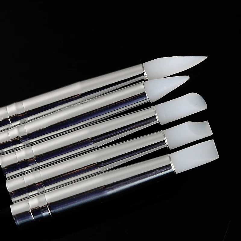 

5Pcs Acrylic Nail Art Lines Painting Pen Brush Set Gel Polish Tips Flower 3D Design Manicure Pedicure Nail brushes Drawing Tools