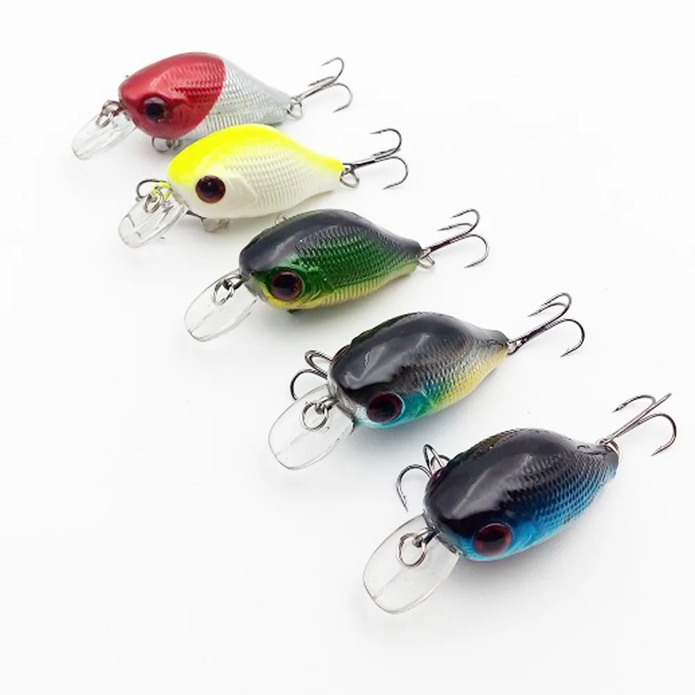 5Pcs Fishing Lure Floating Wobbler Fishing VIB Lure 5.5cm 8g Artificial