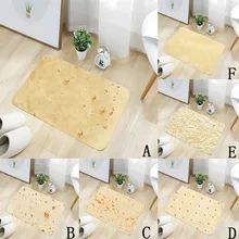Горячая Распродажа, комфортное одеяло Burrito для еды, Квадратный Ковер для ванной комнаты, 40x60 см, украшение на каждый день, Новинка