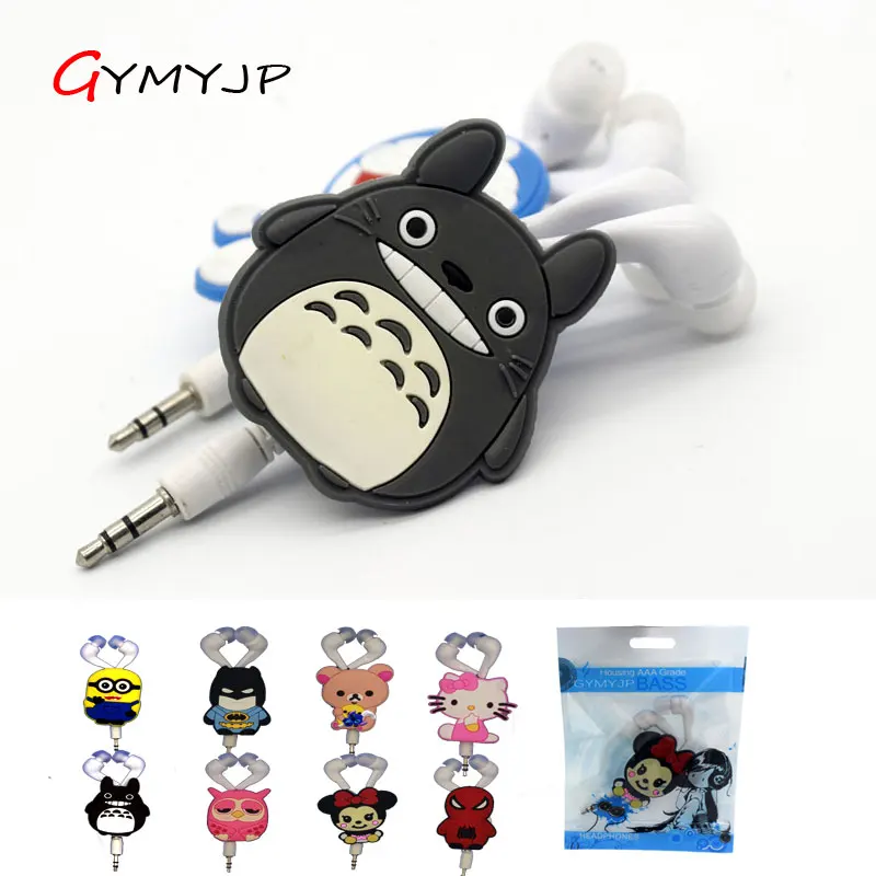 

New variety of styles of cartoon earphones without microphone with a package