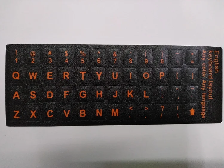 Английские буквы оранжевая Американская версия Клавиатура Наклейка 10 дюймов и выше ноутбук настольная клавиатура Универсальная - Цвет: Оранжевый