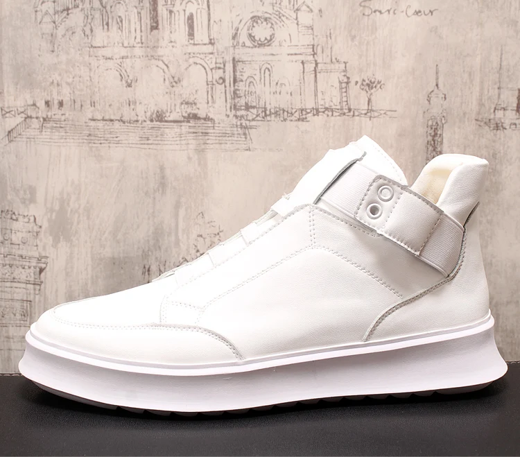 cheap Men Fashion Casual Shoes Autumn Winter Men Shoes Male Top Botas Hombre Men Leisure Increase within Gold Hip hop Boots