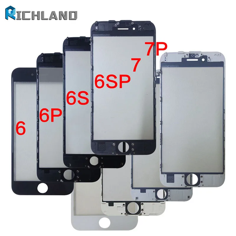 Сенсорная панель для iPhone 6 6s 5 5S p 7 7P сенсорный экран дигитайзер стекло объектив