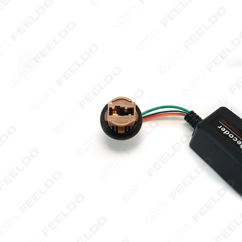 Светодиодная лампа FEELDO DC12V T20 7443 предупреждающая монитор нагрузки внешняя ошибка