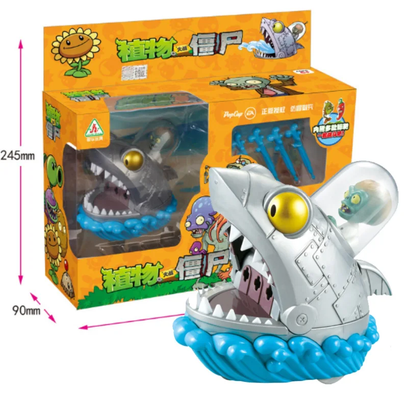 

Plants Vs. Zombies Pvz Big Zombie Shark Boss The Building Blocks Figures Legoings Education Toys For Children Gift