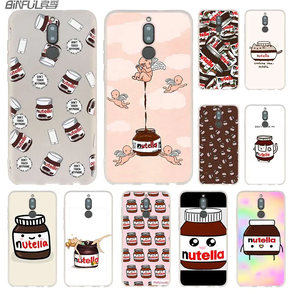 

chocolate Food Tumblr Nutella Hansen Cases For Huawei Mate 20 10 Lite Pro Silicone Cover Y5 Y6 Y7 Y9 2019 2018 2017 Nova 3i 4