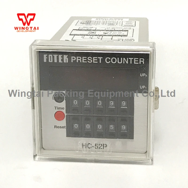 

DIN 72*72 5 digit counter Taiwan Fotek Digital Dual Preset Counter HC-52P