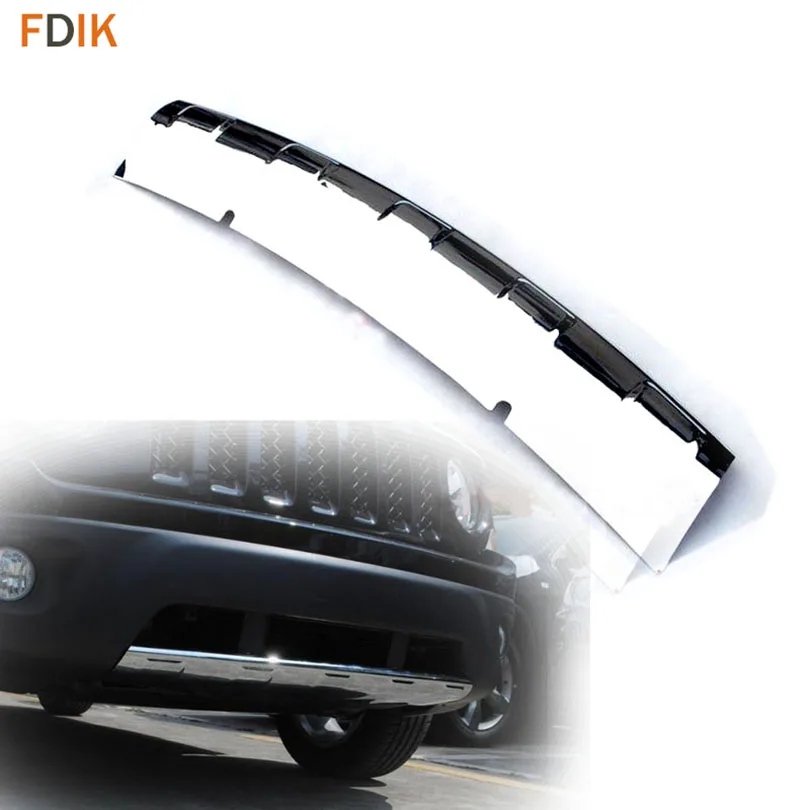 

Mirror Chrome Front Lower Bumper Skid Plate Cover Protector Guards Garnish for Jeep Patriot 2011 2012 2013 2014 2015 2016 2017