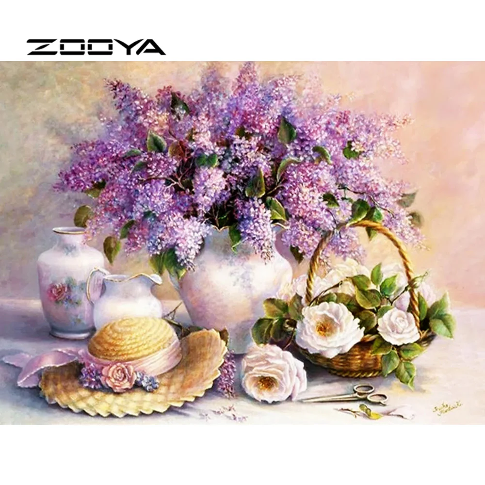 

ZOOYA Diamond Painting Diamond Embroidery Full Pack 3D DIY Diamond Mosaic Flower Decorative Rhinestone Diamond Mosaic Kit RF1776