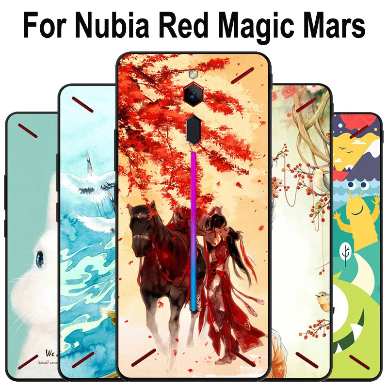

For Nubia Red Magic Mars NX619J case mobile phone shell cartoon soft silicone protective cover For Red Magic Mars cases shell