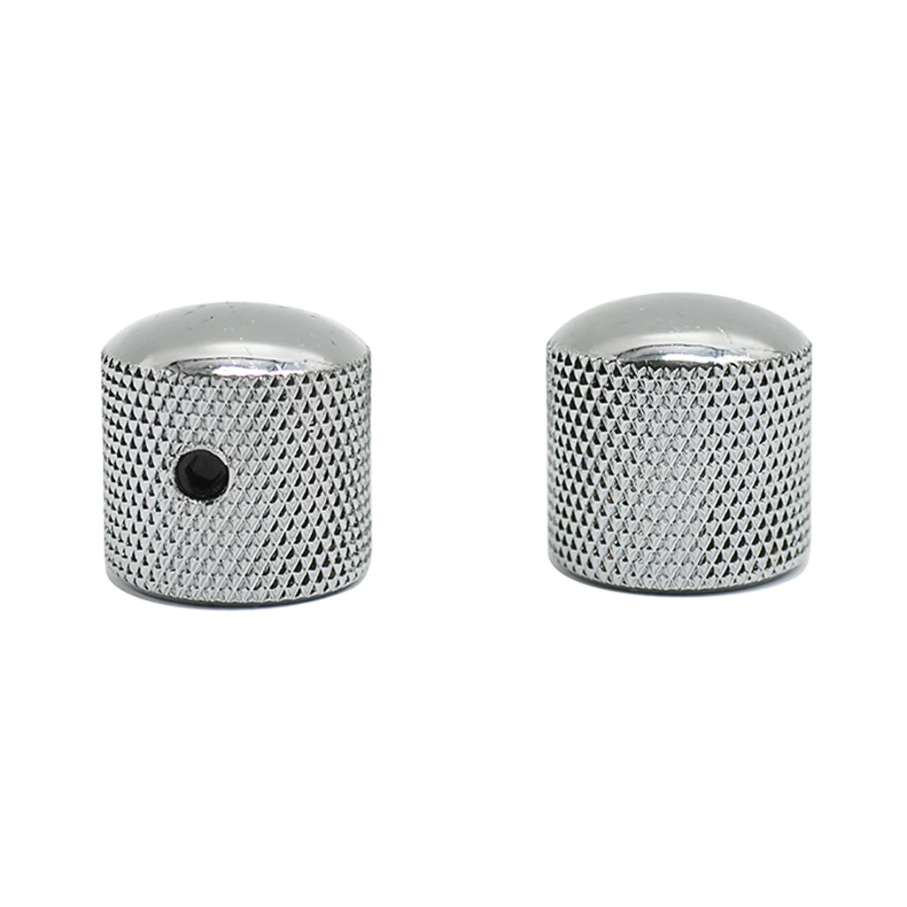 4Pcs/Set Metal Dome Tone Tunning Knob Volume Control Buttons Guitar Knobs for Electric Guitar Bass Guitar Parts Accessories