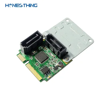 

HonesThing SATA III RAID 2 Ports Controller Card 6G MINI PCI-Express Card RAID Card for ASM1061R Chipset Mini PCI-Express SATA