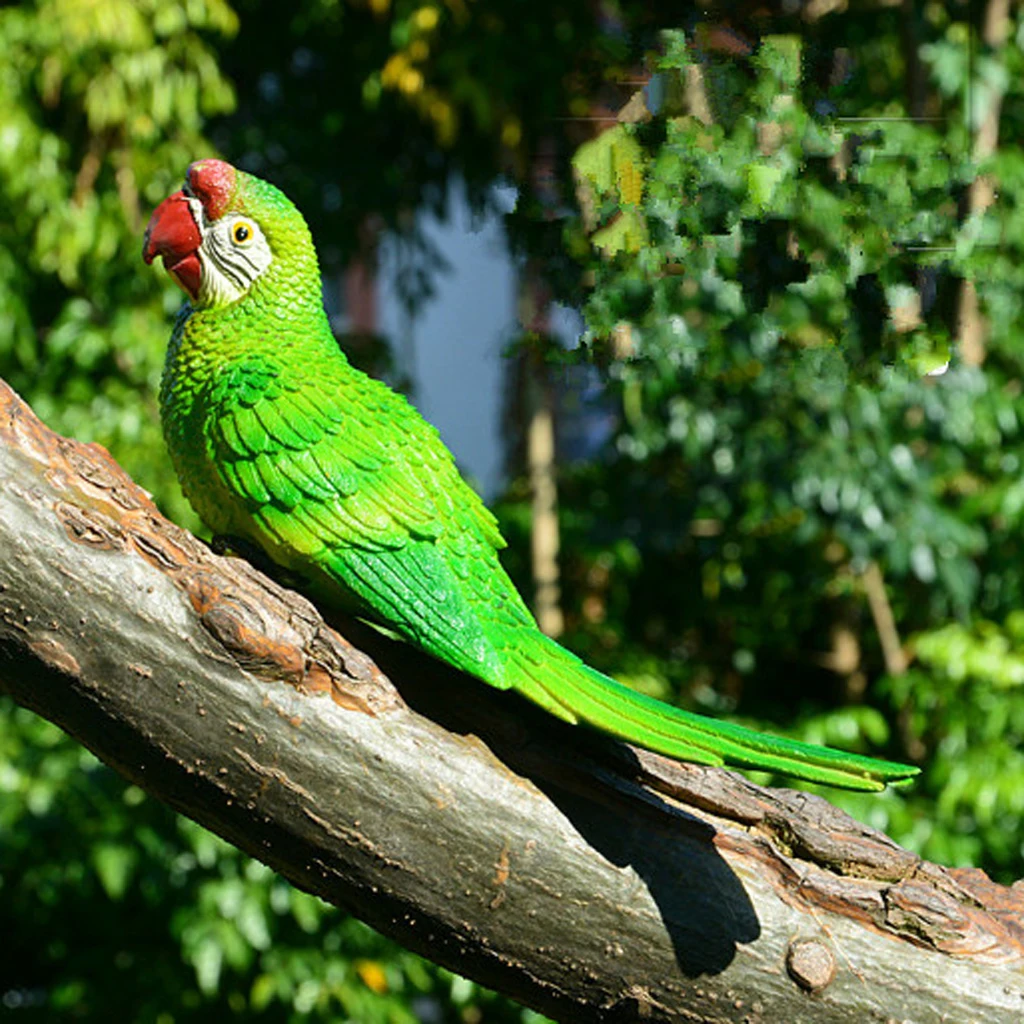 20 Style  Artificial Bird Resin Large Parrot Bird Statue Yard Tree Lawn Ornament Hanging Sculpture Decoration Home Garden Craft