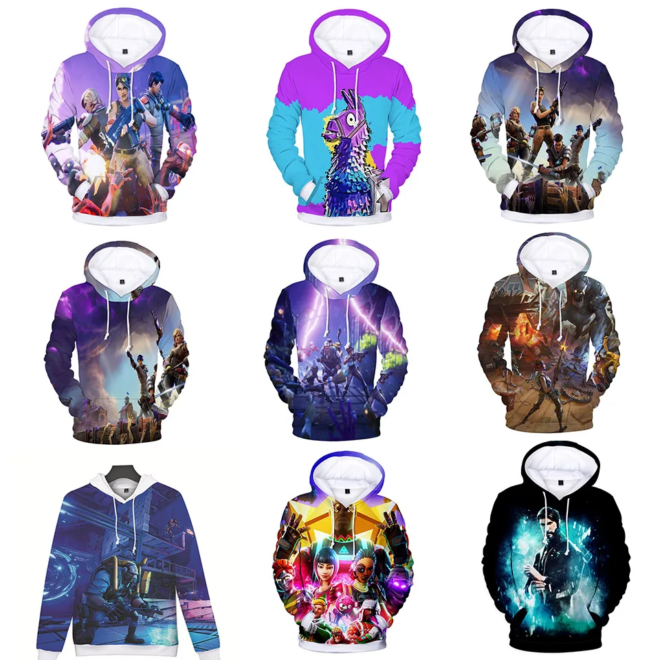 

NEW Season game Battle Royale Treasure Troll Stash Llama 3D Print Hoodies & Sweatshirts Cosplay Costume for men&women
