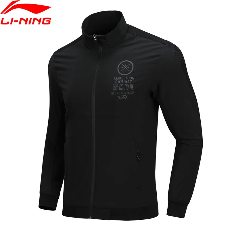 

Li-Ning Men Wade Series Jacket Slim Fit Comfort 90% Polyester 10% Spandex LiNing Sports Coat AJDN131