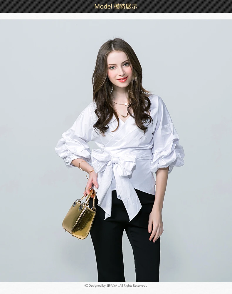 white blouses 2017 famous brand shirt (8)