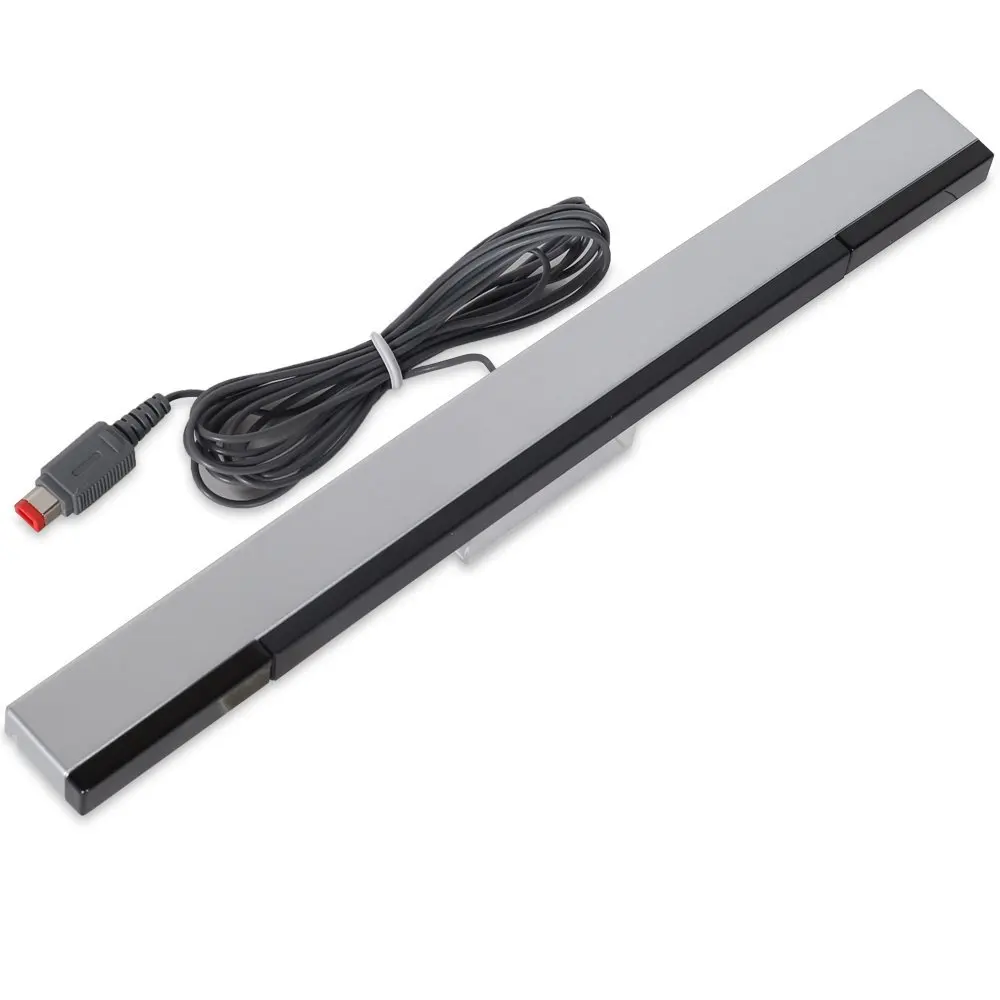 White Wireless Bluetooth Sensor Remote Bar Receiver for Nintendo Wii